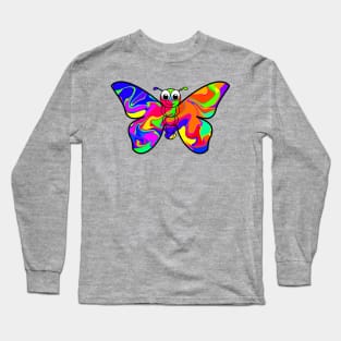 Colorful Butterfly Long Sleeve T-Shirt